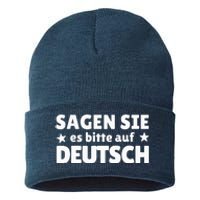 Sagen Sie Es Bitte Auf Deutsch German Teacher Sustainable Knit Beanie