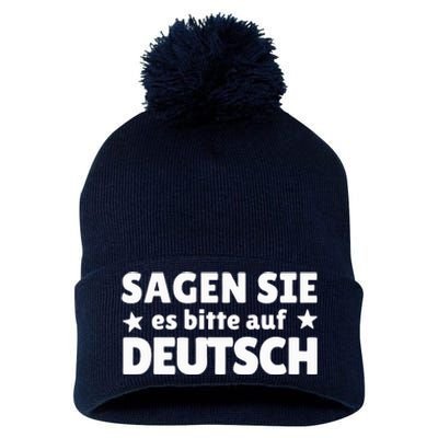 Sagen Sie Es Bitte Auf Deutsch German Teacher Pom Pom 12in Knit Beanie