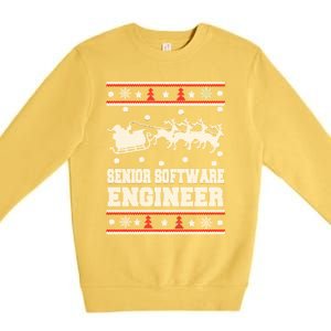 Senior Software Engineer Ugly Christmas Premium Crewneck Sweatshirt