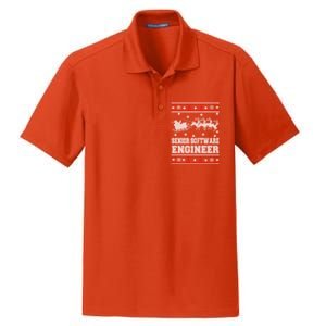 Senior Software Engineer Ugly Christmas Dry Zone Grid Polo