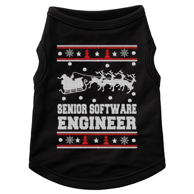 Senior Software Engineer Ugly Christmas Doggie Tank