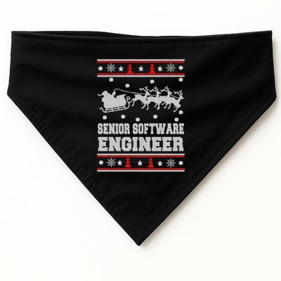 Senior Software Engineer Ugly Christmas USA-Made Doggie Bandana