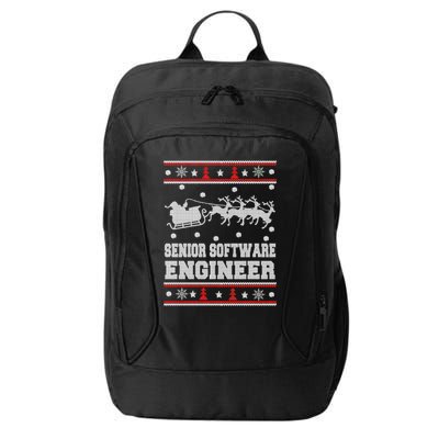 Senior Software Engineer Ugly Christmas City Backpack