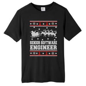 Senior Software Engineer Ugly Christmas Tall Fusion ChromaSoft Performance T-Shirt