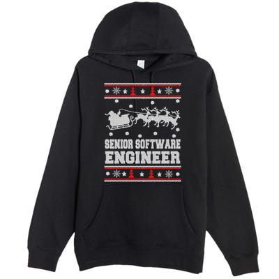 Senior Software Engineer Ugly Christmas Premium Pullover Hoodie