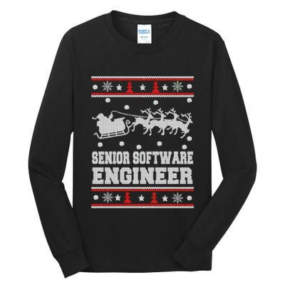 Senior Software Engineer Ugly Christmas Tall Long Sleeve T-Shirt