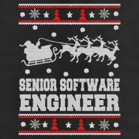 Senior Software Engineer Ugly Christmas 25L Jumbo Tote