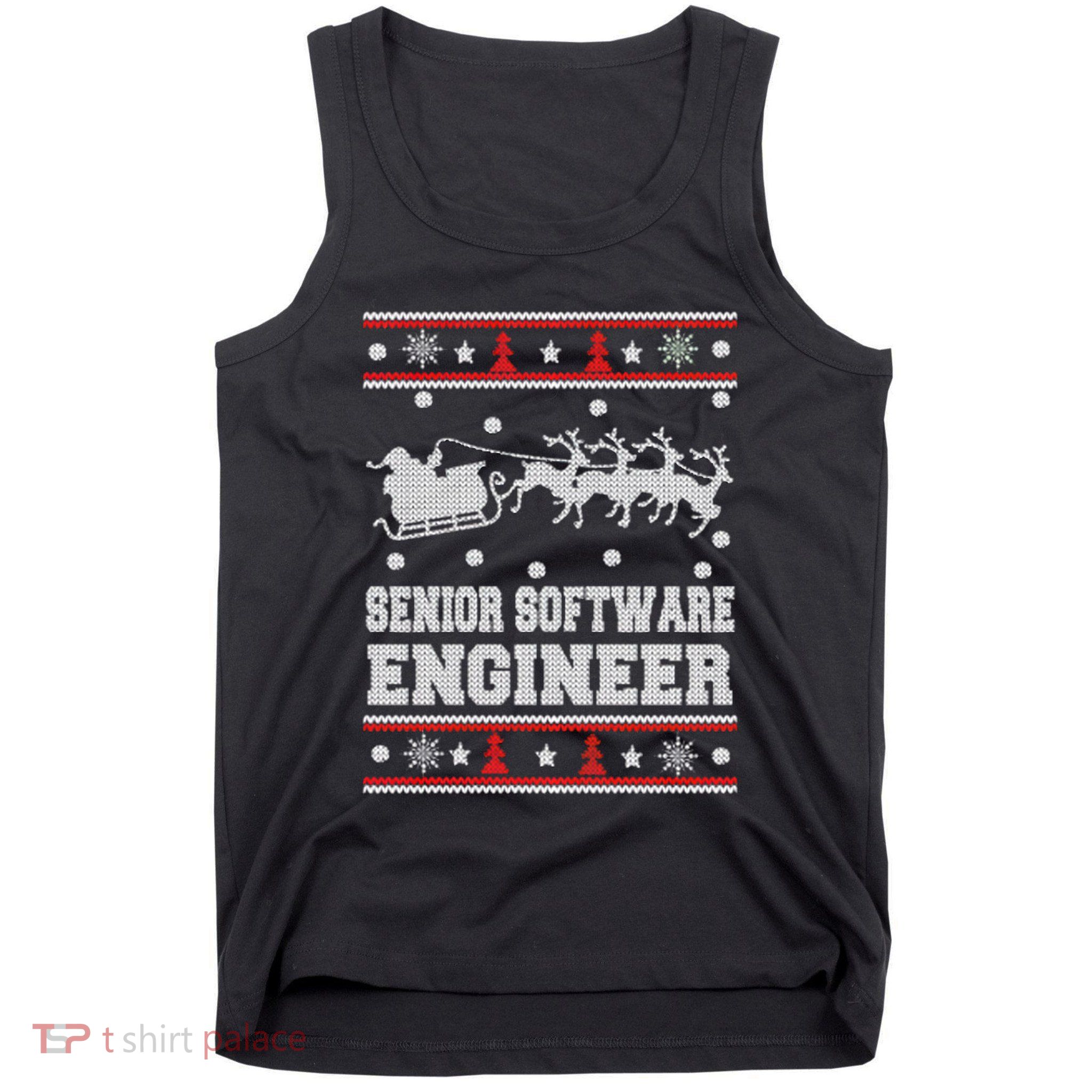 Senior Software Engineer Ugly Christmas Tank Top