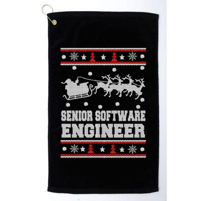 Senior Software Engineer Ugly Christmas Golf Towel