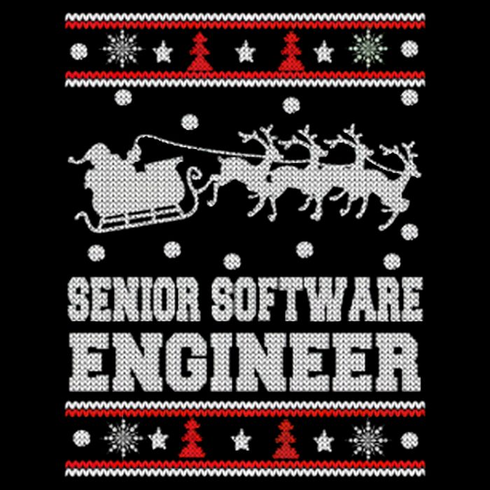 Senior Software Engineer Ugly Christmas Visor