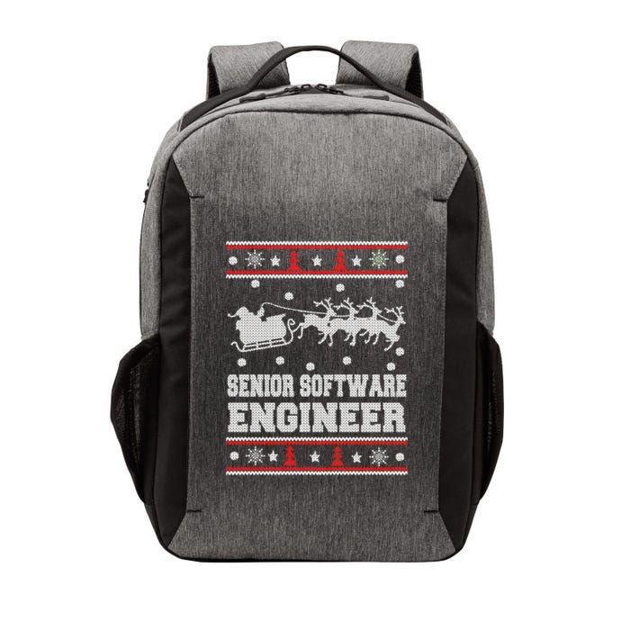 Senior Software Engineer Ugly Christmas Vector Backpack