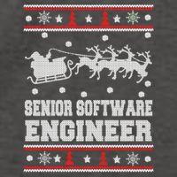Senior Software Engineer Ugly Christmas Vector Backpack