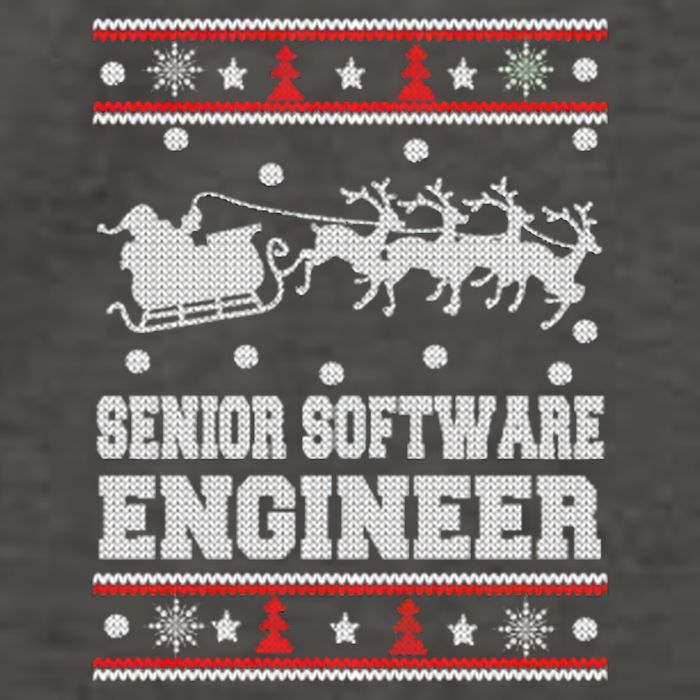 Senior Software Engineer Ugly Christmas Vector Backpack