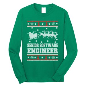 Senior Software Engineer Ugly Christmas Long Sleeve Shirt