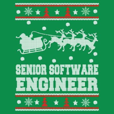 Senior Software Engineer Ugly Christmas T-Shirt