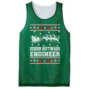 Senior Software Engineer Ugly Christmas Mesh Reversible Basketball Jersey Tank