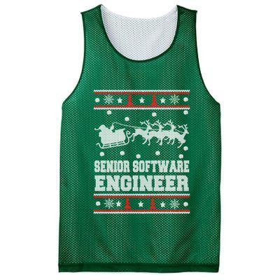 Senior Software Engineer Ugly Christmas Mesh Reversible Basketball Jersey Tank