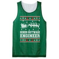 Senior Software Engineer Ugly Christmas Mesh Reversible Basketball Jersey Tank