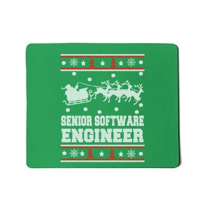 Senior Software Engineer Ugly Christmas Mousepad