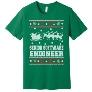 Senior Software Engineer Ugly Christmas Premium T-Shirt