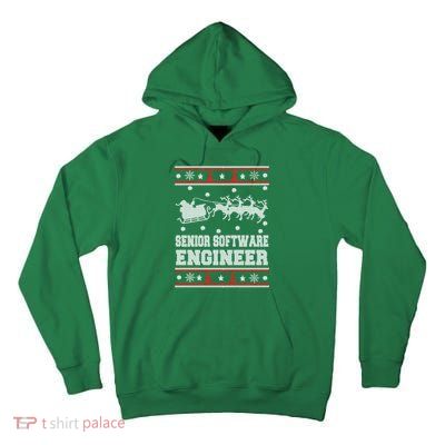 Senior Software Engineer Ugly Christmas Tall Hoodie