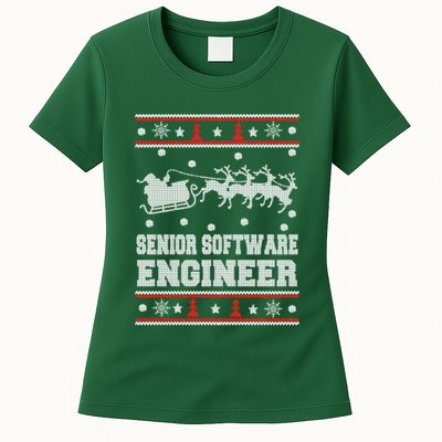 Senior Software Engineer Ugly Christmas Womens T-Shirt