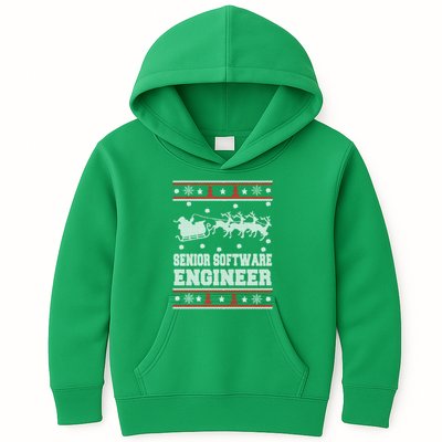 Senior Software Engineer Ugly Christmas Kids Hoodie