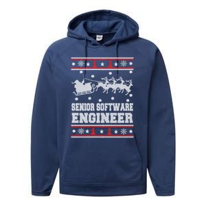 Senior Software Engineer Ugly Christmas Performance Fleece Hoodie