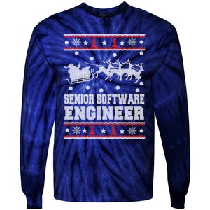 Senior Software Engineer Ugly Christmas Tie-Dye Long Sleeve Shirt