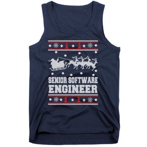 Senior Software Engineer Ugly Christmas Tank Top