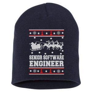 Senior Software Engineer Ugly Christmas Short Acrylic Beanie