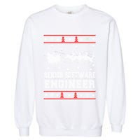 Senior Software Engineer Ugly Christmas Garment-Dyed Sweatshirt