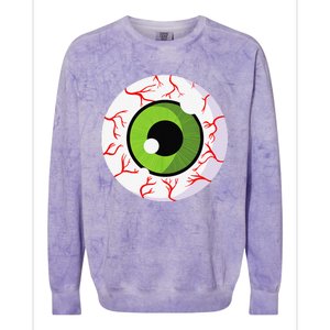 Spooky Scary Eyeball Funny Halloween Eyeball Colorblast Crewneck Sweatshirt