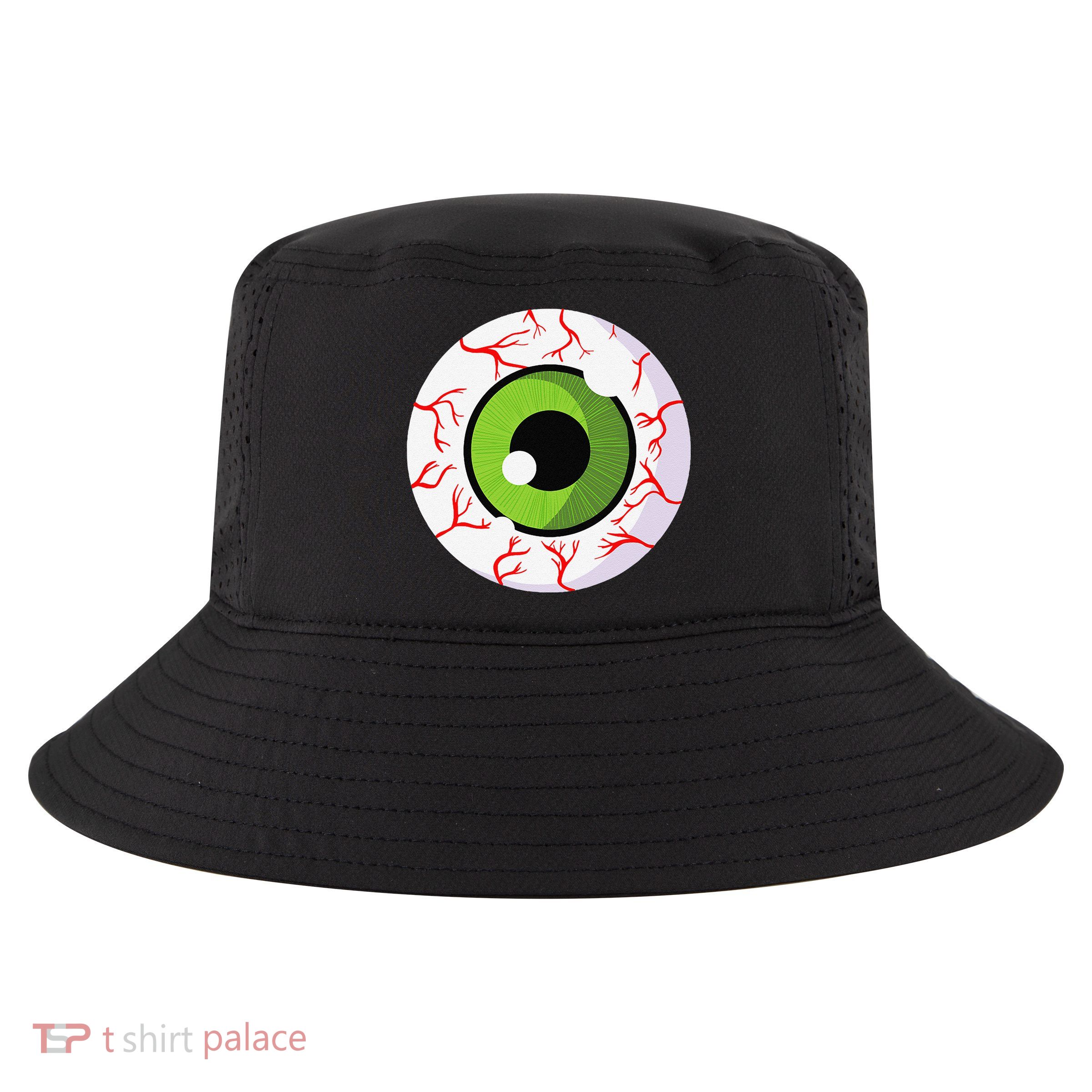 Spooky Scary Eyeball Funny Halloween Eyeball Cool Comfort Performance Bucket Hat