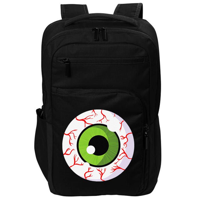 Spooky Scary Eyeball Funny Halloween Eyeball Impact Tech Backpack