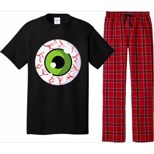 Spooky Scary Eyeball Funny Halloween Eyeball Pajama Set