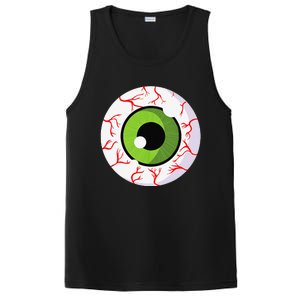 Spooky Scary Eyeball Funny Halloween Eyeball PosiCharge Competitor Tank