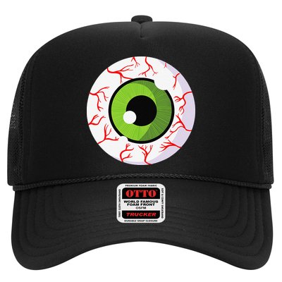 Spooky Scary Eyeball Funny Halloween Eyeball Trucker Hat