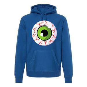 Spooky Scary Eyeball Funny Halloween Eyeball Premium Hoodie