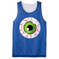 Spooky Scary Eyeball Funny Halloween Eyeball Mesh Reversible Basketball Jersey Tank