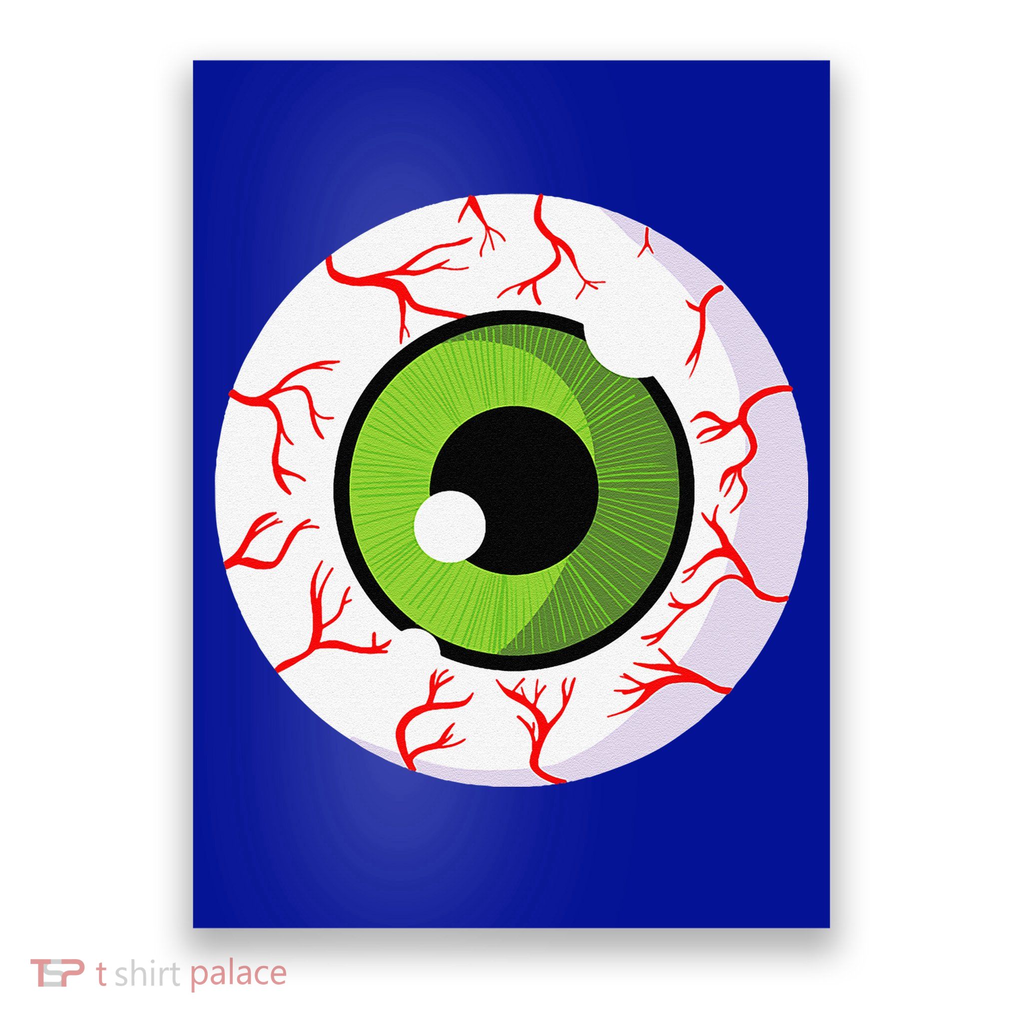 Spooky Scary Eyeball Funny Halloween Eyeball Poster