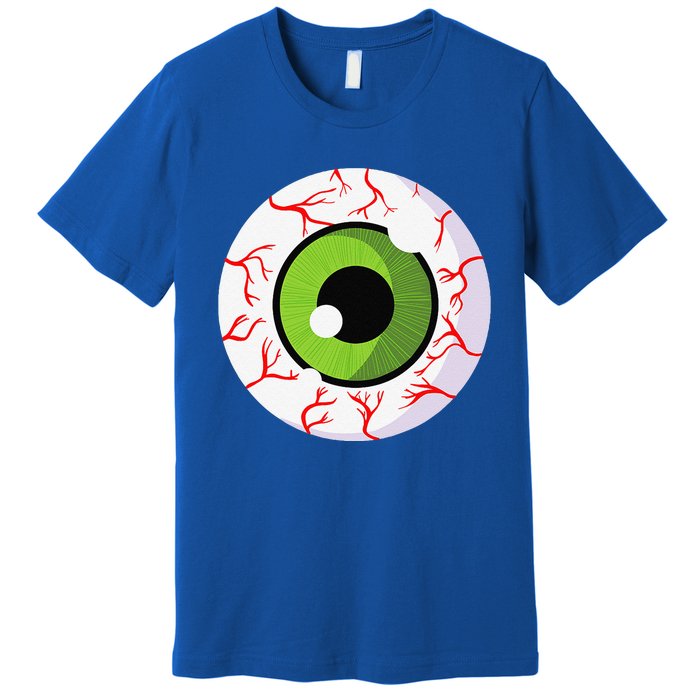 Spooky Scary Eyeball Funny Halloween Eyeball Premium T-Shirt