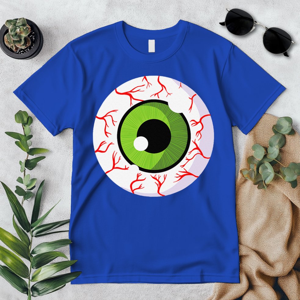 Spooky Scary Eyeball Funny Halloween Eyeball Premium T-Shirt