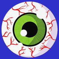 Spooky Scary Eyeball Funny Halloween Eyeball Premium T-Shirt