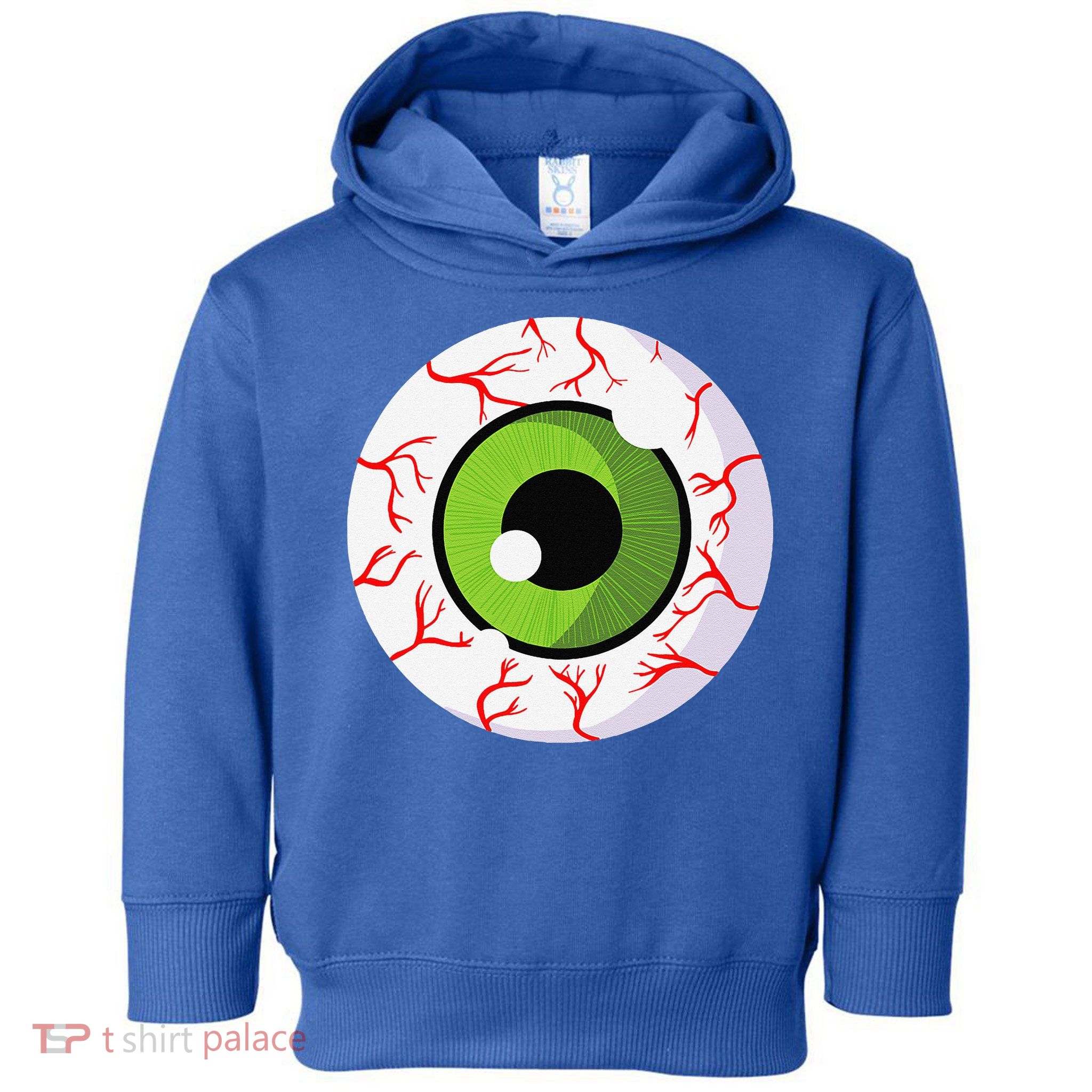Spooky Scary Eyeball Funny Halloween Eyeball Toddler Hoodie