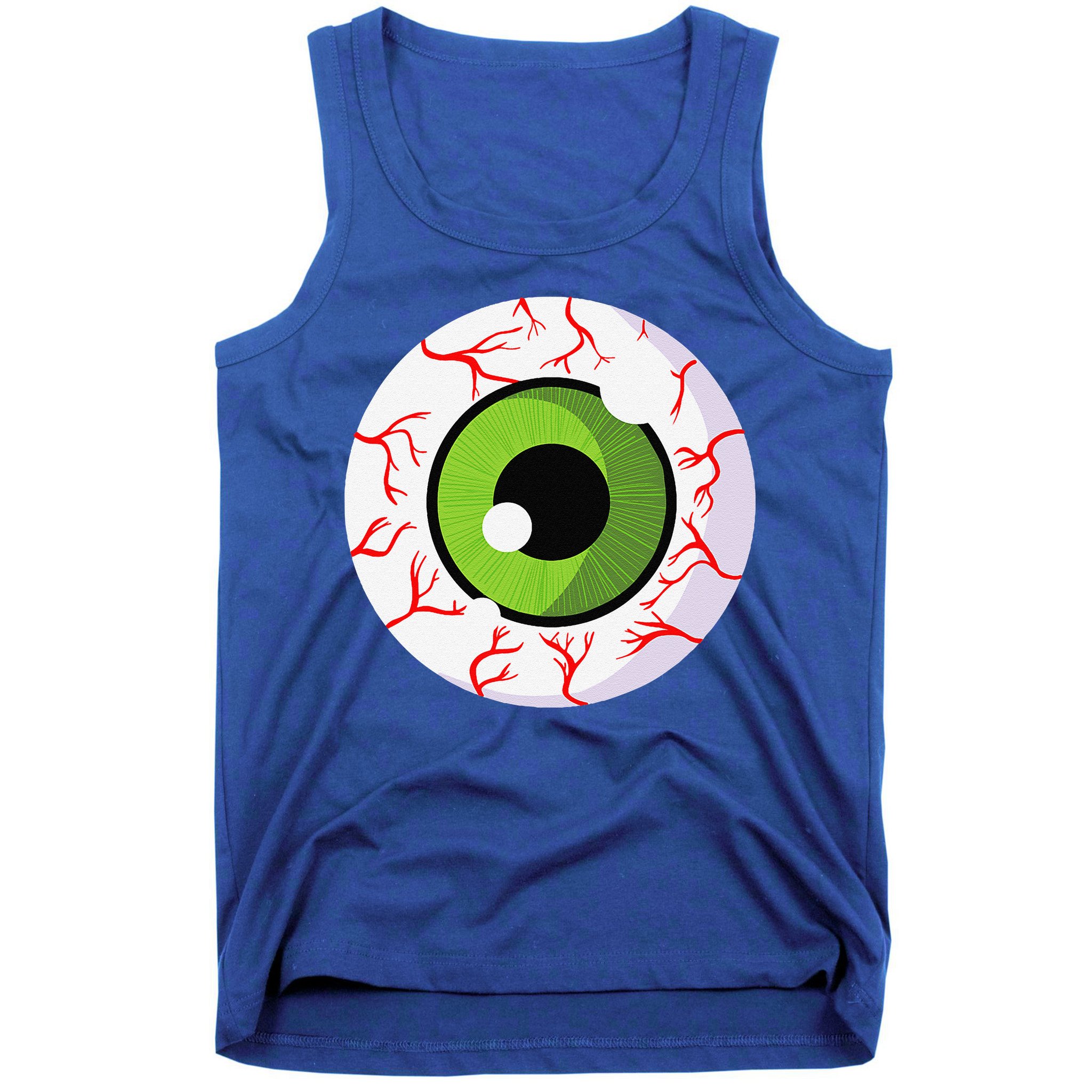 Spooky Scary Eyeball Funny Halloween Eyeball Tank Top