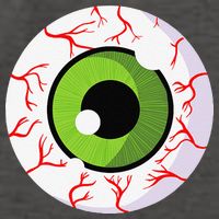 Spooky Scary Eyeball Funny Halloween Eyeball Vector Backpack
