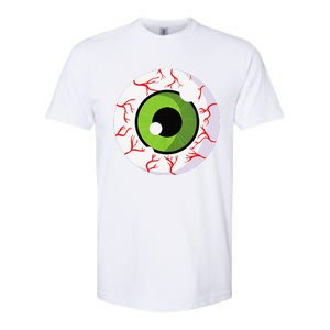 Spooky Scary Eyeball Funny Halloween Eyeball Softstyle CVC T-Shirt