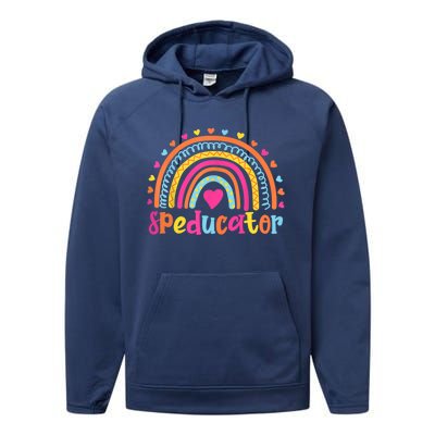 Speducator Special Education Teacher Sped Ed Gift Performance Fleece Hoodie