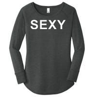 Sexy Women's Perfect Tri Tunic Long Sleeve Shirt